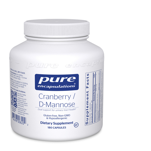 Основне фото товара Pure Encapsulations, Cranberry / d-Mannose, Журавлина, 180 капсул