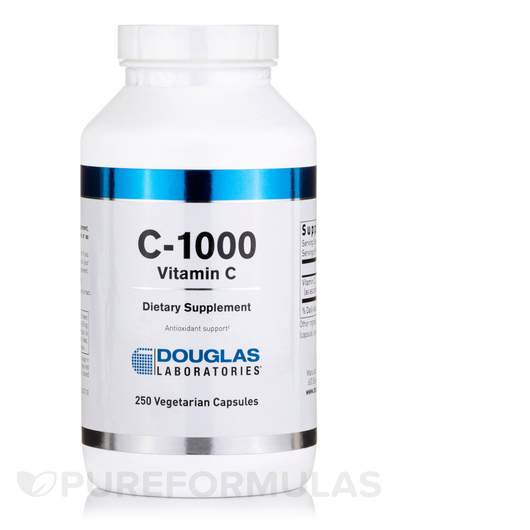 Основне фото товара Douglas Laboratories, C-1000, Вітамін C, 250 капсул