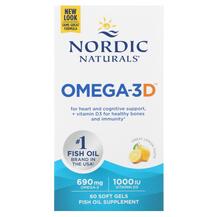 Omega-3D Lemon 1000 mg Омега 3 Nordic Naturals