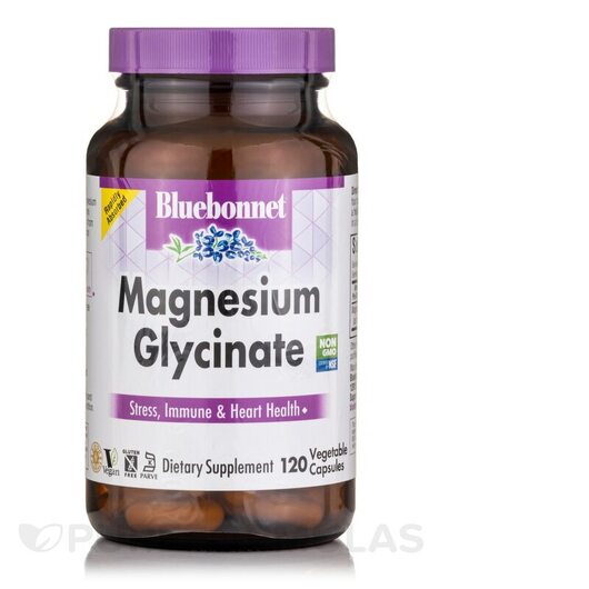 Основне фото товара Magnesium Glycinate, Гліцинат магнію, 120 капсул
