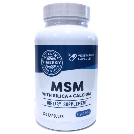 Основне фото товара MSM with Silica Calcium, Метилсульфонілметан МСМ, 120 капсул