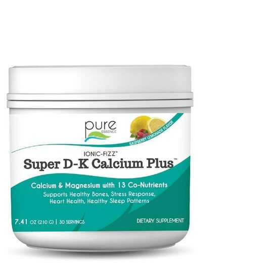 Основне фото товара Ionic-Fizz Super D-K Calcium Plus Raspberry, Кальцій з D3 & K