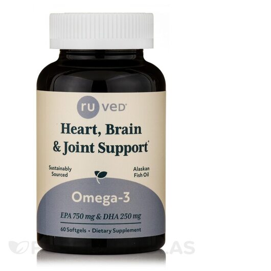 Основне фото товара Ruved, Omega-3 Heart Brain & Joint Support, Омега 3, 60 капсу