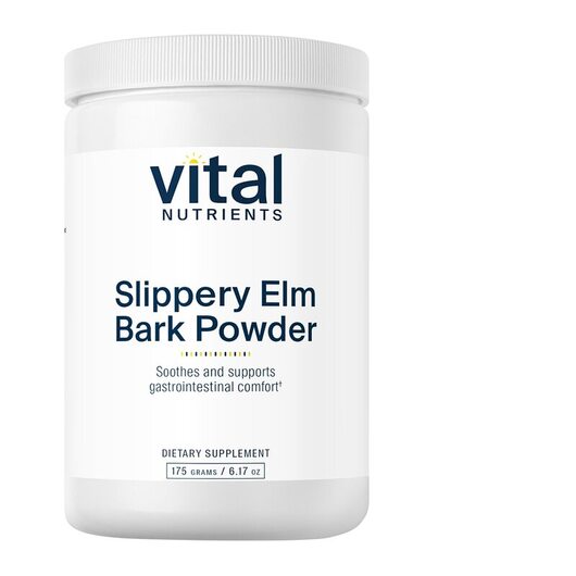 Основне фото товара Vital Nutrients, Slippery Elm Bark Powder, Слизький в'яз, 17