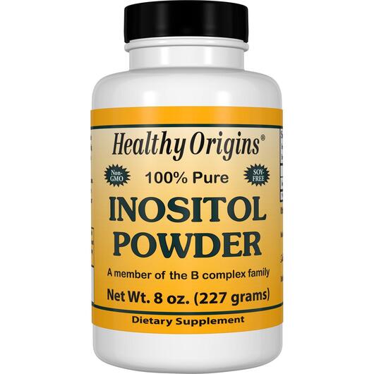 Основне фото товара Healthy Origins, Inositol Powder, Інозітол, 227 г