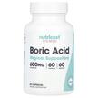 Women Boric Acid Vaginal Suppository 600, Борна кислота, 60 ка...