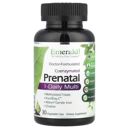 Основне фото товара Emerald, Prenatal 1-Daily Multi, Вітаміни для вагітних, 30 капсул