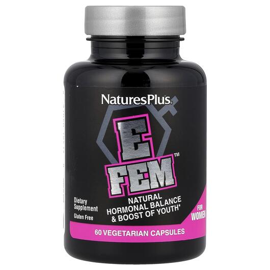 Основне фото товара E Fem for Women Natural Hormonal Balance, Альфа-ліпоєва, 60 капсу