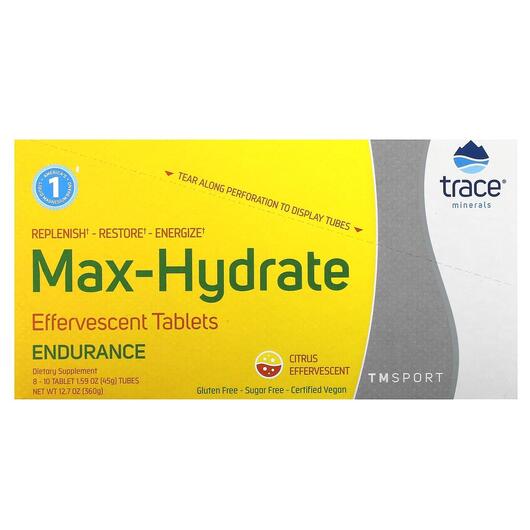 Основне фото товара TM Sport Max-Hydrate Endurance Effervescent, Електроліти, 10 Tabl