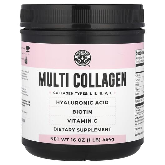 Основне фото товара Left Coast Performance, Multi Collagen, Колаген, 454 г