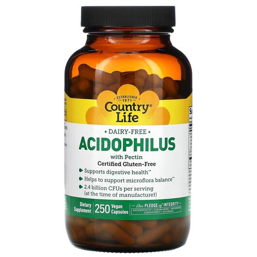 Основне фото товара Acidophilus with Pectin, Лактобактерії Ацидофілус, 250 капсул