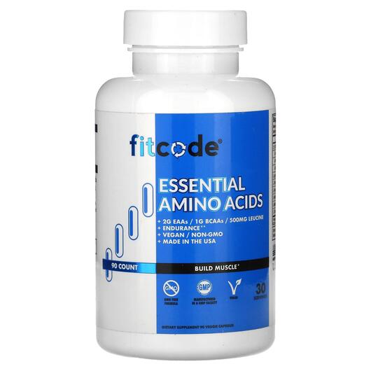 Основне фото товара FitCode, Essential Amino Acids, Амінокислоти, 90 капсул