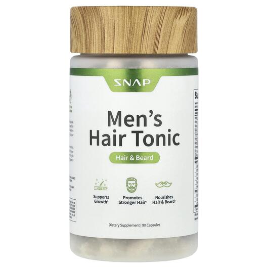 Основне фото товара Hairtonic for Him Hair + Beard Growth, Шкіра нігті волосся, 90 ка