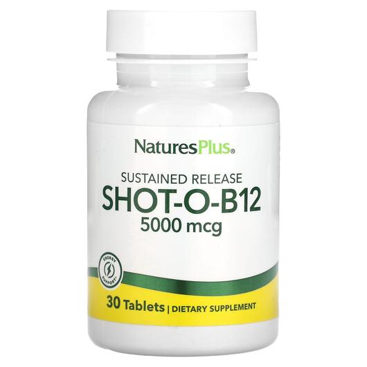 Основне фото товара Shot-O-B12 5000 mcg, Метилкобаламін B12, 30 таблеток
