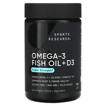 Omega-3 Fish Oil + D3 Triple Strength 1040 mg & 62.5