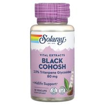 Vital Extracts Black Cohosh 80 mg Клопогон Solaray