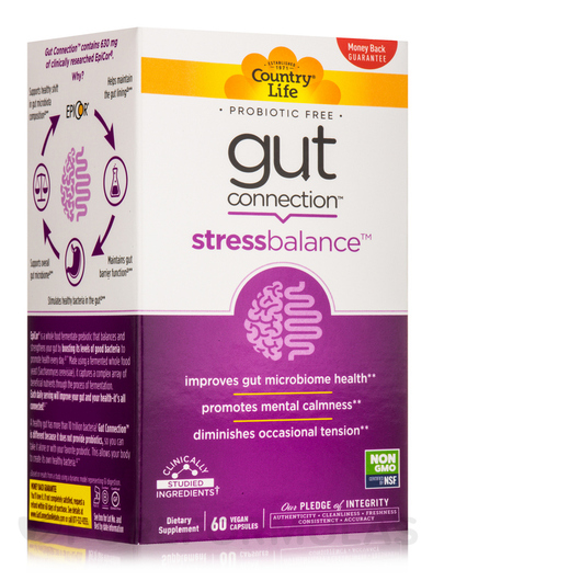 Основне фото товара Gut Connection Stress Balance, Підтримка кишківника, 60 капсул