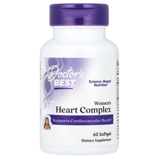 Основне фото товара Doctor's Best, Women's Heart Complex, Кардіо комплекс, 