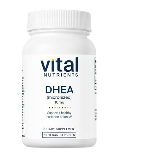 Основне фото товара DHEA Micronized 10 mg, Дегідроепіандростерон, 60 капсул
