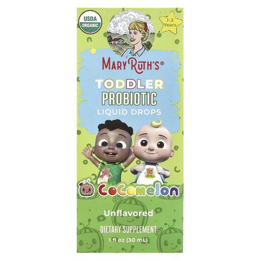Основне фото товара Toddler Probiotic Liquid Drops Cocomelon For Ages, Пробіотики, 30