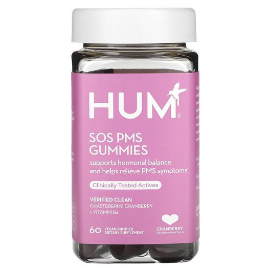 Основне фото товара HUM Nutrition, SOS PMS Gummies Cranberry, Журавлина, 60 таблеток