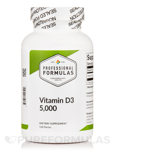 Основне фото товара Vitamin D3 5000 IU, Вітамін D3 Холекальциферол, 120 Perles