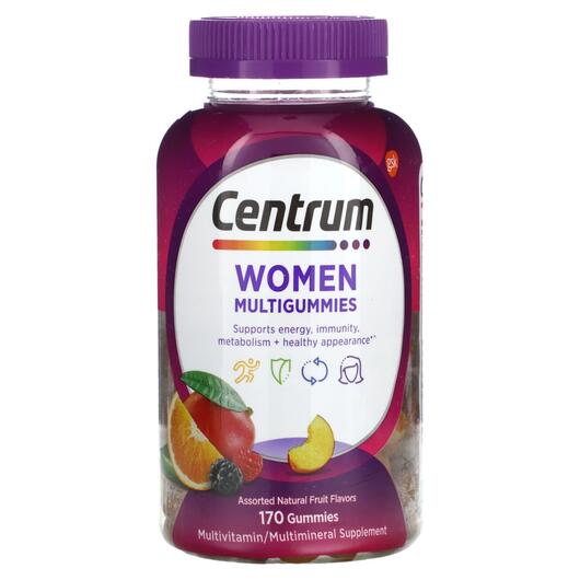 Основне фото товара Women Multigummies Assorted Natural, Вітаміни для жінок, 170 табл