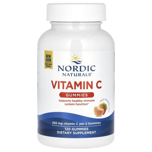 Основне фото товара Vitamin C Gummies Tart Tangerine, Вітамін C Жувальний, 120 таблет