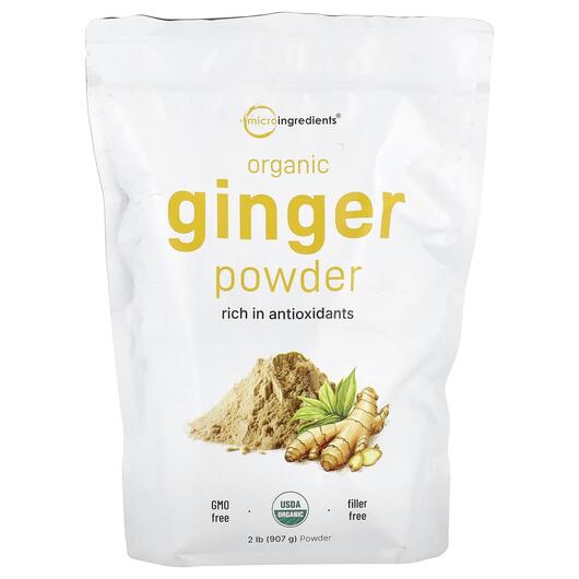 Основне фото товара Micro Ingredients, Organic Ginger Powder, Корінь Імбиру, 907 г