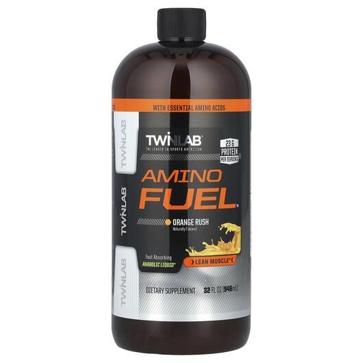 Основне фото товара Twinlab, Amino Fuel Orange Rush, Амінокислоти, 946 мл