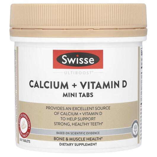 Основне фото товара Ultiboost Calcium + Vitamin D Mini Tabs, Кальцій, 300 таблеток