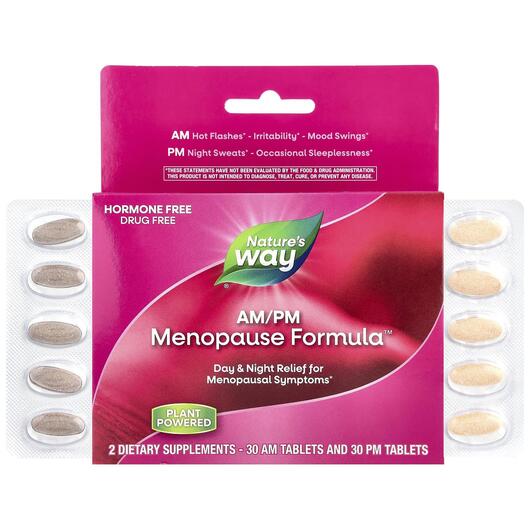 Основне фото товара AM/PM Menopause Formula, Підтримка менопаузи, 60 таблеток