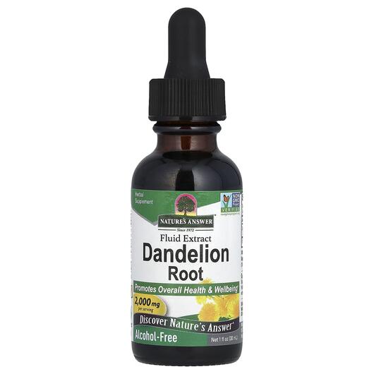 Основне фото товара Nature's Answer, Dandelion 2000 mg, Кульбаба 2000 мг, 30 мл