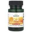 Фото товару Swanson, Vitamin K2, Вітамін K2 MK-7, 30 капсул