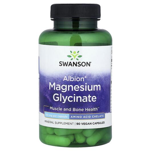 Основне фото товара Albion Magnesium Glycinate 133 mg, Гліцинат магнію, 90 капсул