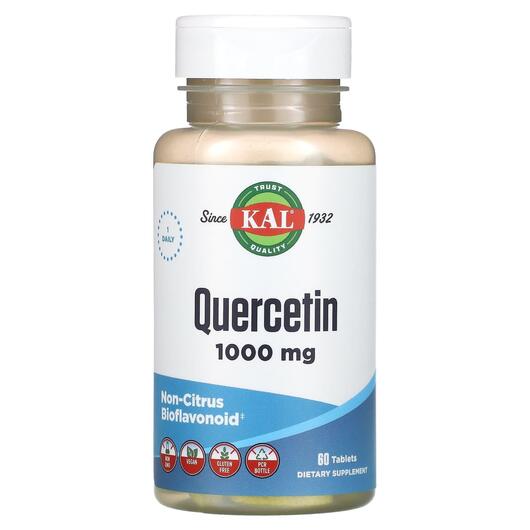 Основне фото товара KAL, Quercetin 1000 mg, Кверцетин 1000 мг, 60 таблеток