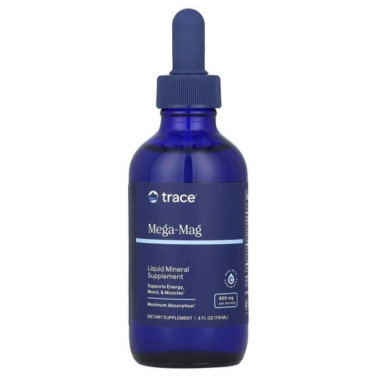 Основне фото товара Trace, Mega-Mag 400 mg, Магній 400 мг, 118 мл