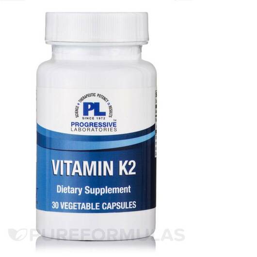 Основне фото товара Progressive Labs, Vitamin K2, Вітамін K2, 30 капсул