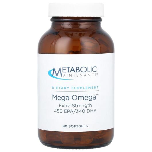 Основне фото товара Mega Omega Extra Strength 450 EPA / 340, Омега ЕПК ДГК, 100 капсу