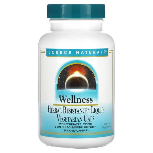 Основне фото товара Wellness Herbal Resistance Liquid, Ехінацея, 120 капсул