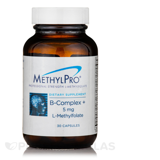 Основне фото товара MethylPro, B-Complex + 5 mg L-Methylfolate, B-комплекс, 30 капсул
