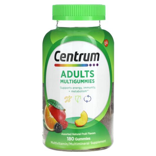 Основне фото товара Adults Multigummies Assorted Natural, Мультивітаміни, 180 таблето