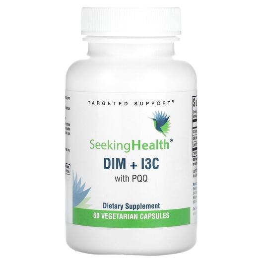 Основне фото товара Seeking Health, DIM + I3C with PQQ, Дііндолілметан, 60 капсул