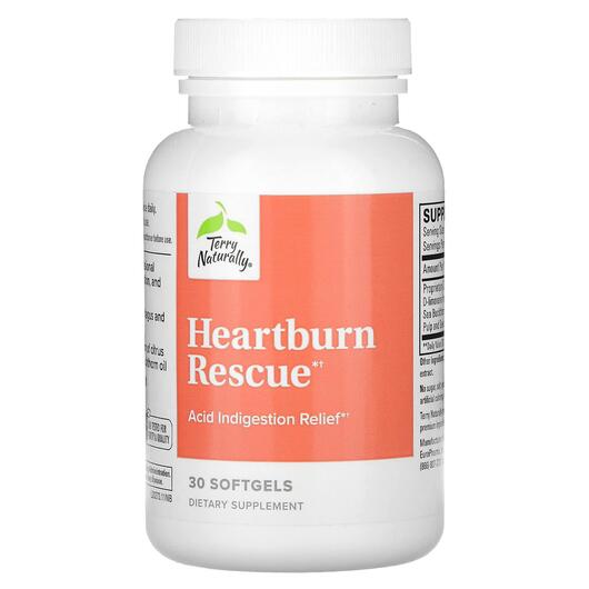 Основне фото товара Terry Naturally, Heartburn Rescue, Полегшення Печії, 30 капсул