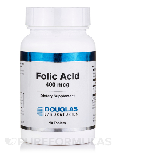 Основне фото товара Folic Acid 400 mcg, Вітамін B9 Фолієва кислота, 90 таблеток