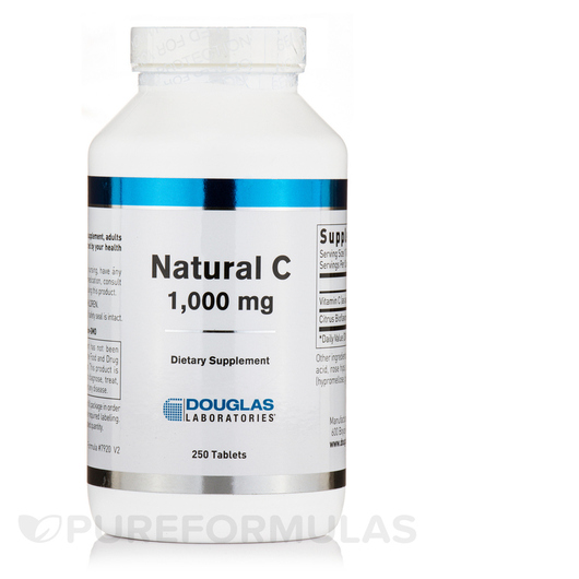Основне фото товара Douglas Laboratories, Natural C 1000 mg, Вітамін C, 250 таблеток