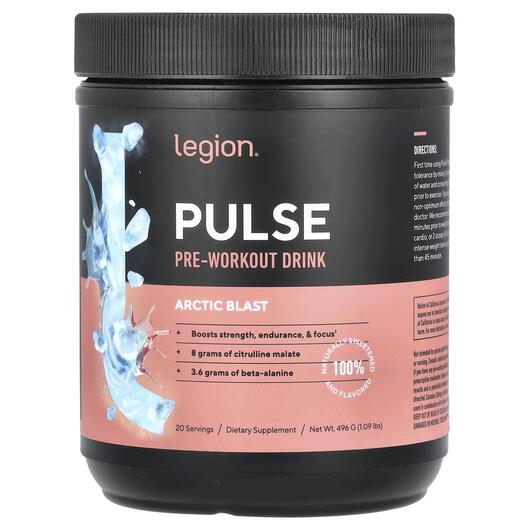 Основне фото товара Pulse Pre-Workout Drink Arctic Blast, Передтренувальний комплекс,