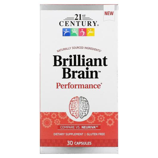 Основне фото товара Brilliant Brain Performance, Підтримка пам'яті та уваги, 30 