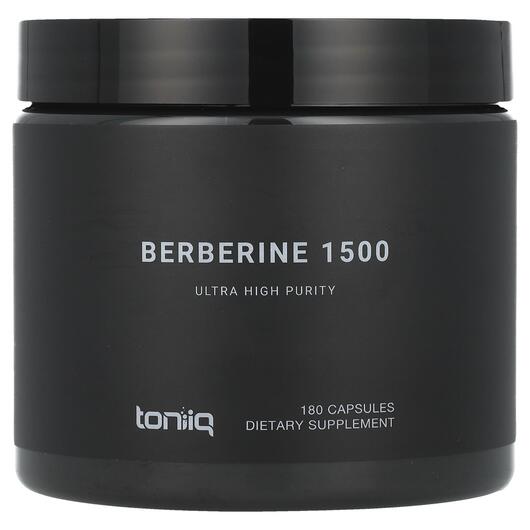 Основне фото товара Toniiq, Berberine 1500, Берберин, 180 капсул