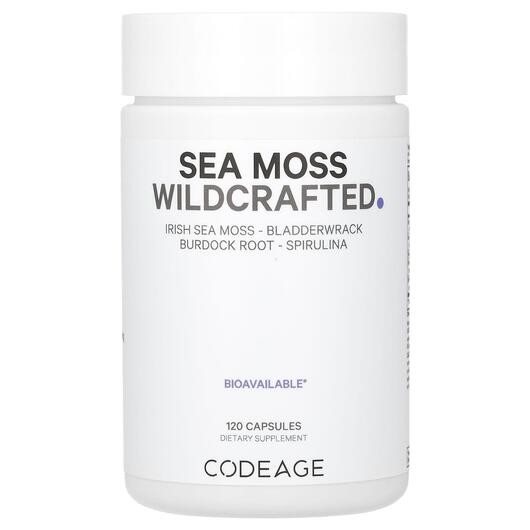 Основное фото товара CodeAge, Ирландский морской мох, Sea Moss Wildcrafted, 120 капсул
